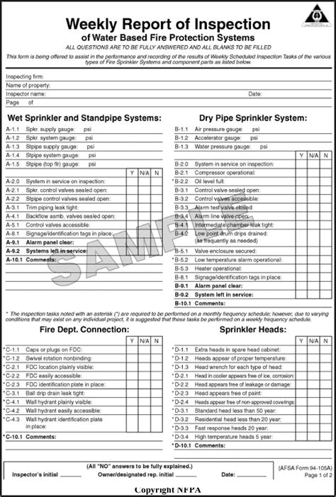 Nfpa 25 Inspection Forms Free Download Form Resume Examples 05kaqrnkwp