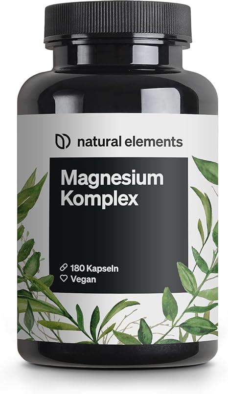 Magnesium Komplex Premium Aus 5 Hochwertigen Verbindungen 400mg