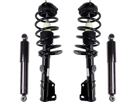 Front And Rear Strut Coil Spring And Shock Absorber Assembly Kit 4