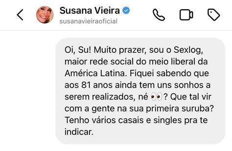 Site De Sexo E Swing Convida Susana Vieira Para Suruba Posso Te