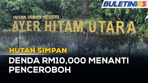 HUTAN SIMPAN Penceroboh Akan Dikenakan Tindakan Tegas YouTube