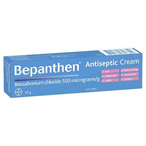 Bepanthen Antiseptic Soothing Cream 50g Allcare Warehouse