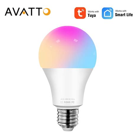 AVATTO Ampoule Intelligente Tuya Lampe LED RGB Intensit Variable T L