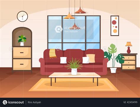 Best Premium Furniture Store Illustration download in PNG & Vector format