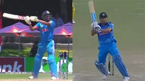 WATCH Musheer Khan Replicates MS Dhoni S Helicopter Shot In U19 World