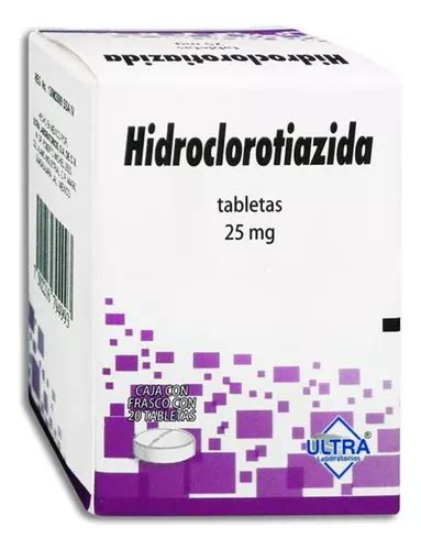 Hidroclorotiazida Mg Caja Con Frasco Tabletas Mercadolibre