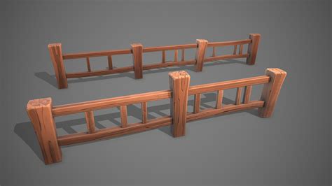 Stylized Fence 3d Turbosquid 1870183