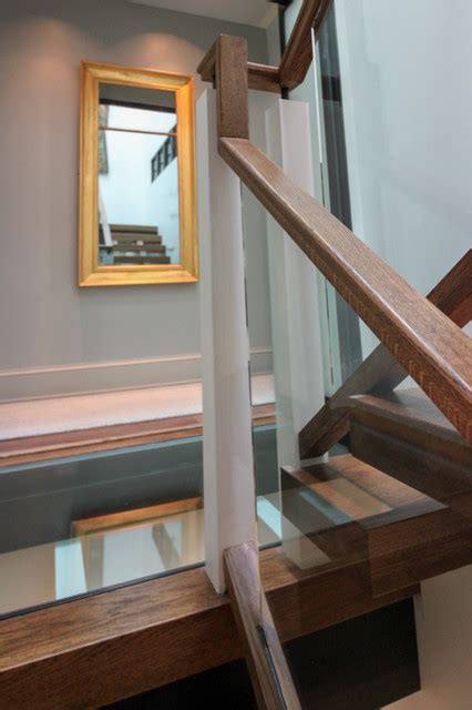 Innovative And Ultra Modern Stairs With Glass Landings Washington