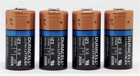 4 X Duracell 3V Ultra Lithium Battery 123 DL123A CR123A CR17345 EBay