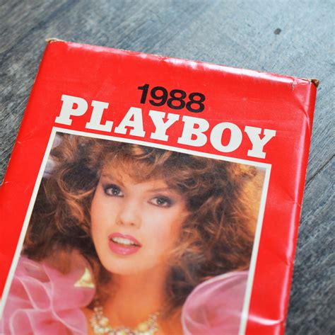 Vintage 80s Playboy Playmate 1988 Desk Calendar Playboy Etsy