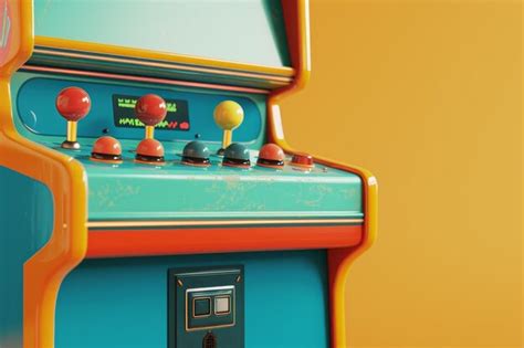 Premium Photo Arcade Cabinet And Joystick Illustrating A Classic