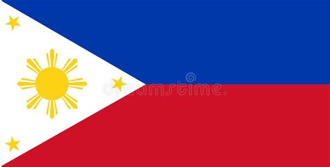 Philippines Flag Vector.Illustration of Philippines Flag Stock Vector ...