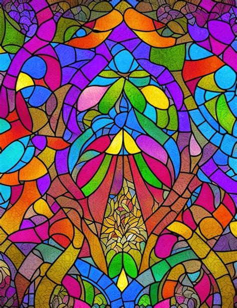 Premium Ai Image Stained Glass Windows Background