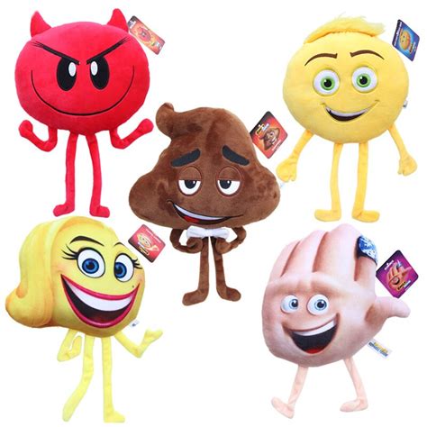 New Cartoon The Emoji Movie Stuffed Plush Toys Express Crazy Happy ...