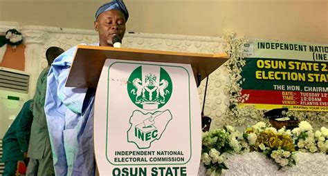 Osun Election Inec Relocates Polling Units From Palaces Controversial