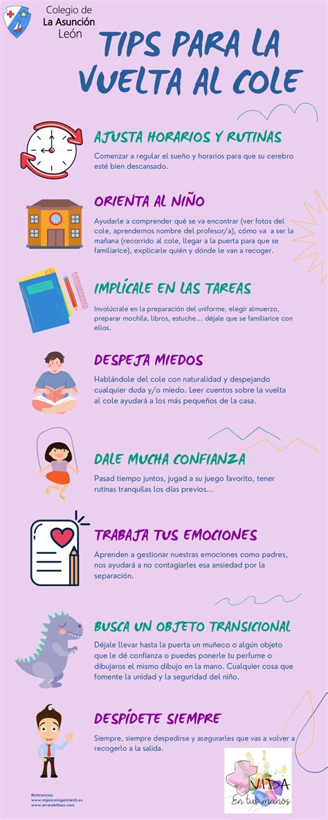 Consejos Para Vuelta Al Cole