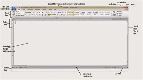 Panduan Mengetik Mengenal Tampilan Jendela Microsoft Word 2010