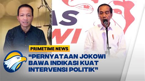 Usman Hamid Pernyataan Jokowi Soal Data Intelijen Parpol Ada