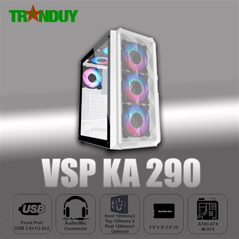 Case Gaming VSPTECH KA290 White Sản phẩm khuyến mại