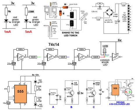 Simple Led circuits Led projects – Electronics Projects Circuits