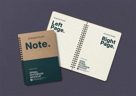 Spiral Notebook Mockup Template