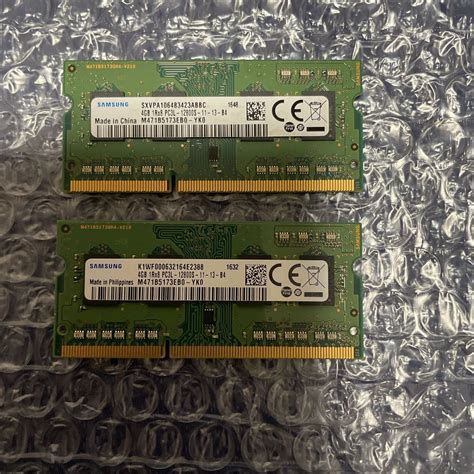 Yahooオークション Samsung 1rx8 Pc3l 12800s 4gb 2枚