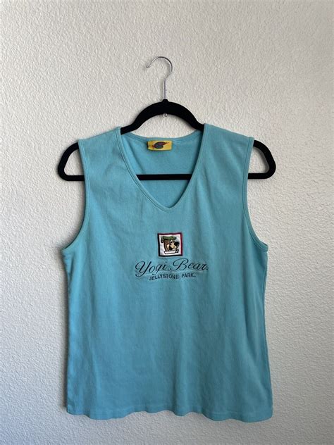 Vintage Yogi Bear Jellystone Park Tank Top Size Large Gem