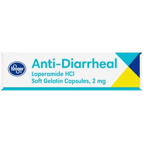 Kroger Anti Diarrheal Loperamide Softgels Mg Ct King Soopers