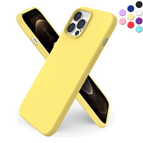 Silicone Case For Iphone 12 Pro Max Shock Absorbent Raised Edge