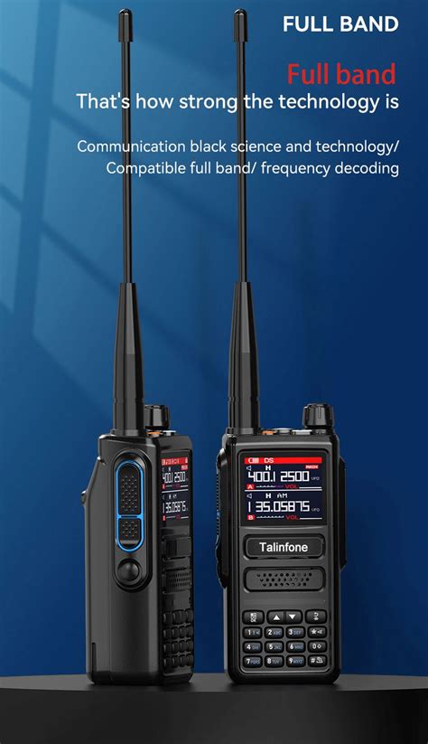 Talinfone Air Band Full Band 108 520MHz Two Way Radio 256CH 10W Walkie