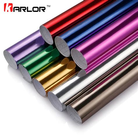 Cm Chrome Mirror Vinyl Film Foil Car Sticker Diy Wrapping Sheet