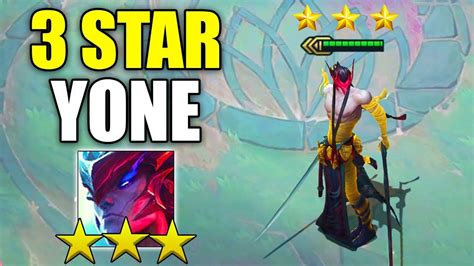 3 STAR YONE Chosen YONE Oneshot All TEAM Teamfight Tactics TFT