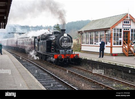 A steam locomotive at a North Norfolk Railway steam gala Stock Photo ...