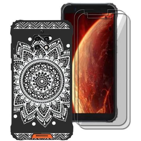 2 Pack verre trempé Coque Pour Blackview BV4900 Pro BV4900 Coque