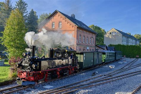 Neuer Bahnhof Jöhstadt 3 BA Km 22 91 Preßnitztalbahn