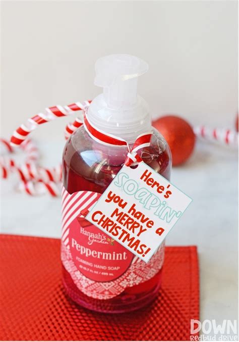 Christmas Hand Soap Gift DIY - Down Redbud Drive