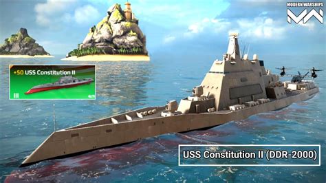 USS Constitution II DDR 2000 4x Railgun Free Battle Pass Ship