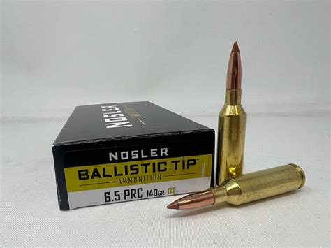 Nosler 6 5mm Prc Ammunition Nos43457 140 Grain Ballistic Tip 20 Rounds