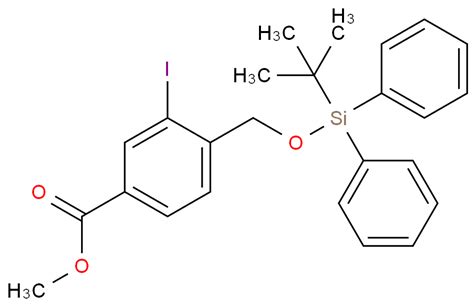 4 Tert Butyl Diphenyl Silanyloxymethyl 3 Iodo Benzoic Acid Methyl