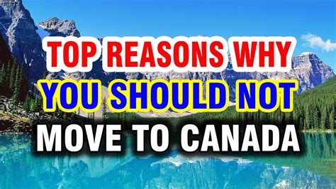 8 Reasons WHY You Should NOT Move To CANADA YouTube