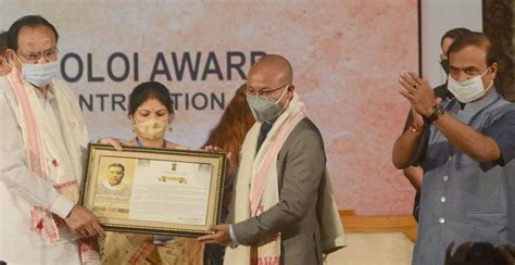 M. Venkaiah Naidu presented Lokapriya Gopinath Bordoloi Award