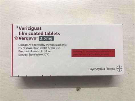 Vericiguat Tablets 25 Mg At Rs 212box In Nagpur Id 26345253897