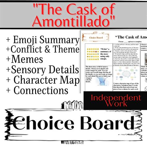 The Cask Amontillado Summary & Projects