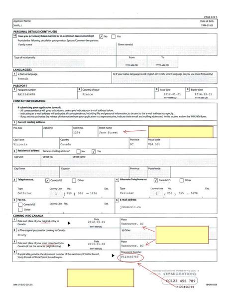 Imm 5710 E Form Fill Out Printable PDF Forms Online