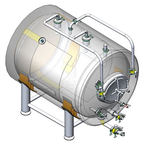 Commercial Brewery Horizontal Lagering Tanks Commercial Brewery