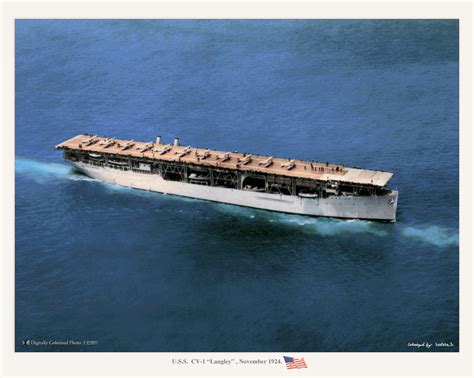 USS Langley (1920), the first American Aircraft Carrier