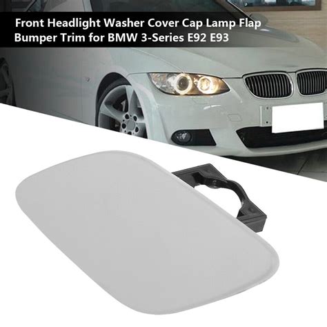 Car Left Headlight Washer Cover Cap Lamp Flap Bumper Trim For Series