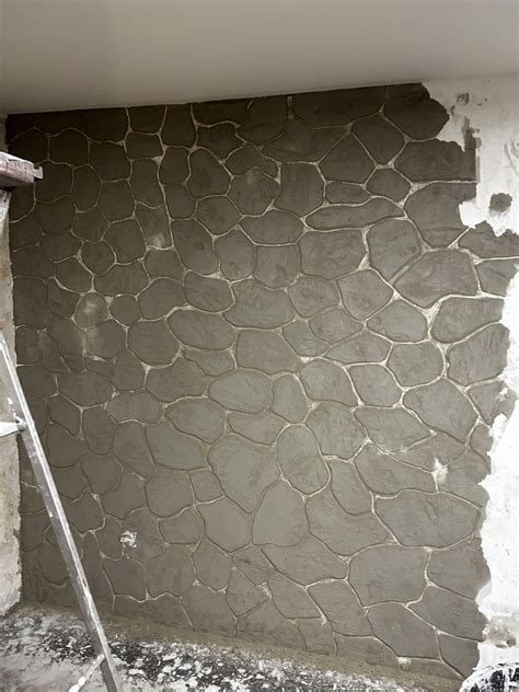 Dared Myself To Do A Fake Stone Wall Design Im Quite Pleased How It