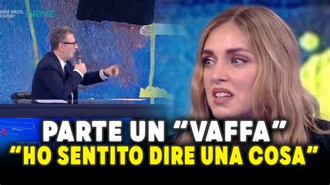 C è la Ferragni Fazio è furioso Gli parte subito un vaffa Ho