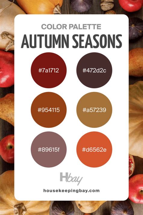 20+ Ideas Of 20 + Ideas Of Autumn Color Palette - Housekeepingbay